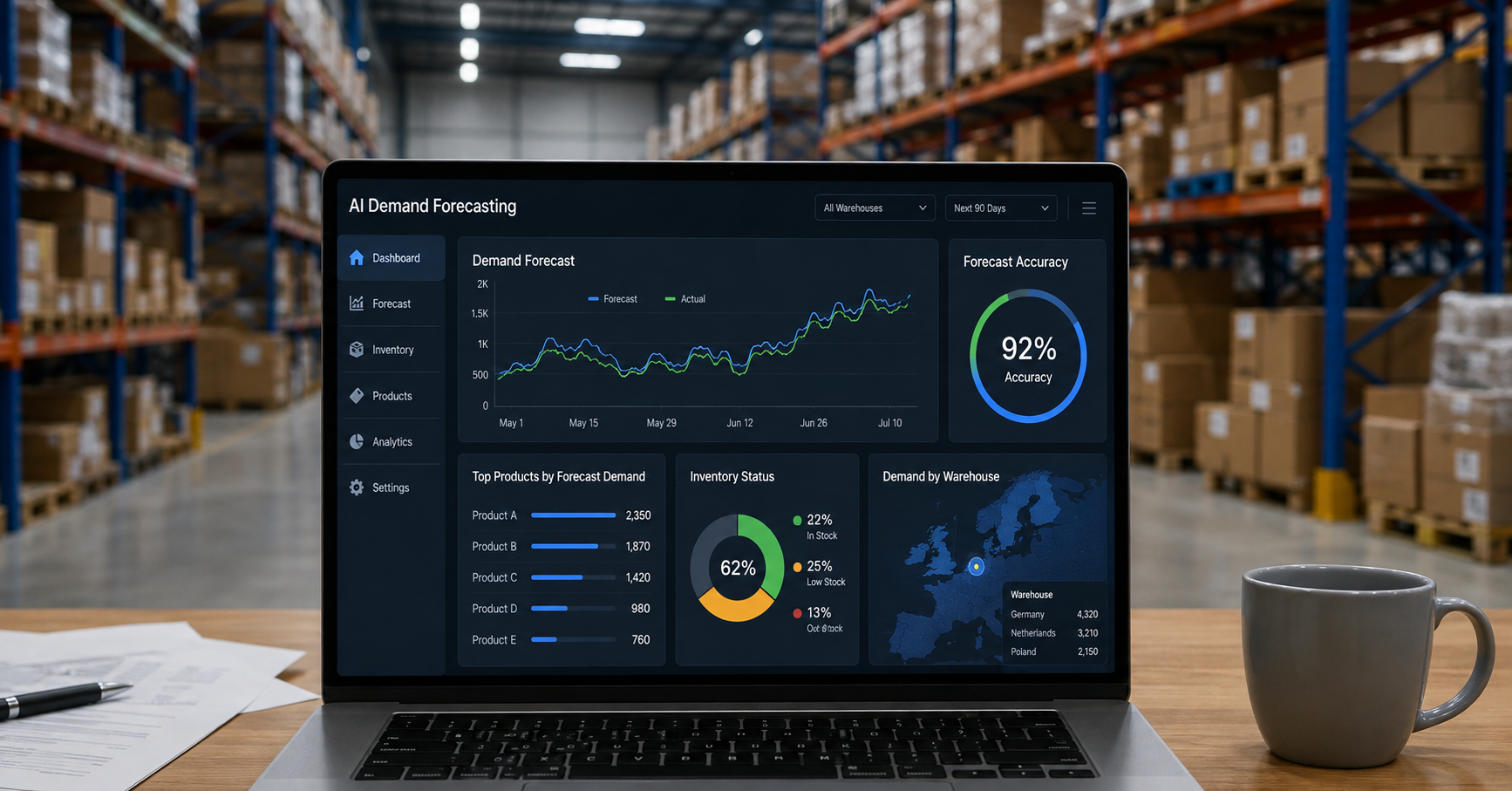 AI Demand Forecasting for Ecommerce Inventory